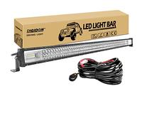 RIGIDON 130cm LED Light Barre avec 12V Faisceau Faisceau kit 52 Pouces 675W | étanche, 6000K blanc, barre lumineuse led, lampe auxiliaire, pour offroad véhicules voiture camions ATV 4x4 bateau tracteur