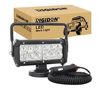 RIGIDON 1x 18cm 7 pouces 36W lampe de travail portable allume-cigare, flood