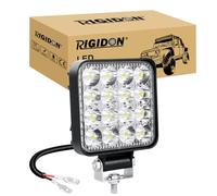 RIGIDON 1x carré phare de travail led, 3,3 pouces mini 48W 12V 24V lampe | étanche, 6000K blanc, projecteurs lumière, feux de travail, feu antibrouillard, pour offroad Voiture camions ATV 4x4 tracteur