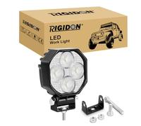 RIGIDON 1x mini phare de travail led, 2,8 pouces 16W 1600LM, 12V 24V lampe | floodlight, étanche, projecteurs lumière, feux de travail, feu antibrouillard, pour offroad Voiture camions ATV 4x4 tracteur