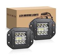 RIGIDON 2 Pcs 5 pouces 42W phare de travail led, 12V 24V rampe barre de phare led, projecteurs lumière feu antibrouillard pour offroad Voiture camions SUV ATV 4x4 tracteur bateau, 6000K Blanc