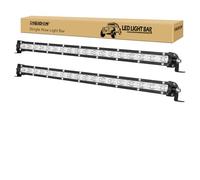 RIGIDON 2 Pcs 50 cm 20 Pouces 90W Slim LED Light Barre, 12V 24V Barre d'éclairage LED, Projecteurs lumière Spotlight pour Offroad Véhicules Voiture camions SUV 4x4 Tracteur, 6000K feu antibrouillard