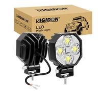 RIGIDON 2 Pcs mini phare de travail led, 2.8 pouces 16W 1600LM, 12V 24V lampe de travail led, projecteurs lumière, spotlight pour offroad Voiture camions SUV 4x4 tracteur, feu antibrouillard, 6000K
