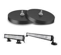 RIGIDON 2 Pièces 88mm Fort magnétique support, magnétique base ventouse support pour led light barre, barre lumineuse led, phare de travail, pour offroad voiture camion SUV 4x4 ( Mode E)
