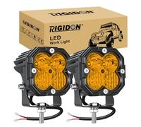 RIGIDON 2 x mini phare travail led, 3 pouces 30W 3000lm feu antibrouillard