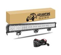 RIGIDON 28 pouces 71cm 180W Barre de led 4x4 avec 12v Câblage kit, Barre Lumineuse LED de Travail, Straight led light bar feu antibrouillard rampe led pour Offroad Camion Voiture Véhicules