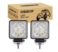 RIGIDON 2x 10cm 4 pouces 27W phare de travail led carré, feu antibrouillard