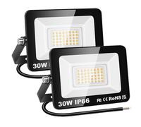 RIGIDON 2x 30W 3000lm projecteur d'extérieur led, 3000K blanc neutre