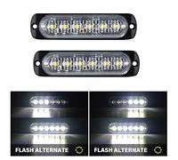 RIGIDON 2x 4,3" 11cm 6 LED blanc feu de freinage stroboscopique, 12V 24V
