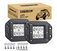 RIGIDON 2X Rampe de Phare LED encastré, 5 Pouces 12W Feux de Travail, 6000K | 12V 24V, étanche, projecteurs lumière, feu antibrouillard, phare auxiliaire, pour offroad voiture camion ATV 4x4 tracteur
