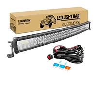 RIGIDON 32 Pouces 80cm 405W Slim incurvée Barre de LED 4x4 12v Faisceau kit