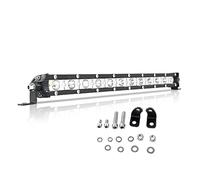 RIGIDON 33cm 60W Phare de Travail Led light Barre, Rangée Unique 12V 24V Spot Projecteur LED Voiture Etanche pour 4x4 Voiture Camion Tracteur Bateau, 6000K Blanche feu antibrouillard
