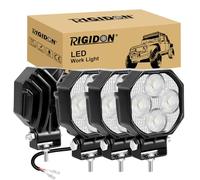 RIGIDON 4x mini phare de travail led, 2,8 pouces 16W 1600LM, 12V 24V lampe | floodlight, étanche, projecteurs lumière, feux de travail, feu antibrouillard, pour offroad Voiture camions ATV 4x4 tracteur