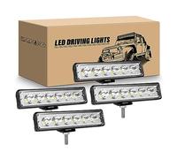 RIGIDON 4x Mini Phare de Travail Led, 6 pouces 15 CM 18W Barre Led Slim | 12V 24V, 6000K Blanc, Étanche, Spot Feu Antibrouillard pour 4x4 Offroad Vehicule Voiture Camion Tracteur SUV ATV Quad Bateau