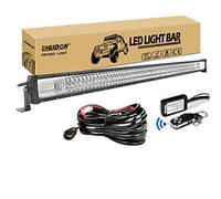 RIGIDON 52pouces 130cm 675W LED Light Barre 12V stroboscopique Faisceau kit | étanche, 6000K blanc, barre lumineuse led, lampe auxiliaire, pour offroad véhicules voiture camions ATV 4x4 bateau tracteur