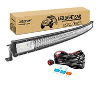 RIGIDON 52pouces 130cm 675W Slim incurvée Barre de LED 4x4 12v Faisceau kit