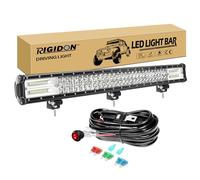 RIGIDON 70 cm 28 Pouces 396W LED Light Barre avec 12V Faisceau Faisceau kit | triple rangée, 6000K blanc, étanche, barre lumineuse led, pour offroad Véhicules Voiture camions ATV SUV UTE 4x4 , auxiliaire