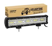 RIGIDON 8D 15 Pouces 38 cm 300W barre de Led 4x4, Triple rangée 12V 24V barre d'éclairage led, Barre lumineuse led pour offroad Voiture camions Tracteur SUV UTE ATV, 6000K blanc feu antibrouillard