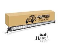 RIGIDON 95cm 37" 180W Slim Led light Barre, 12V 24V Spot Projecteur LED Voiture Phare de Travail pour 4x4 Offroad Véhicules Camion Tracteur Bateau, IP67 Etanche 6000K Blanche feu antibrouillard