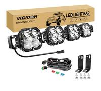 RIGIDON Barre de Led 4x4 avec 12V DT faisceau kit, 28 Pouces 70 cm 120W 10000LM Barre lumineuse led pour offroad Véhicules Voiture Camion ATV UTE, 6000K feu antibrouillard, Étanche phare de travail