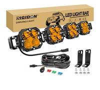 RIGIDON Barre de Led 4x4 avec 12V DT faisceau kit, 28 Pouces 70 cm 120W 10000LM Barre lumineuse led pour offroad Véhicules Voiture Camion ATV, Ambre feu antibrouillard, Étanche phare de travail