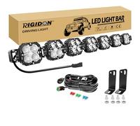 RIGIDON Barre de Led 4x4 avec 12V DT faisceau kit, 47 Pouces 118 cm 210W 17500LM Barre lumineuse led pour offroad Véhicules Voiture Camion ATV UTE, 6000K feu antibrouillard, Étanche phare de travail