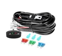 RIGIDON Câblage à barres lumineuses LED Faisceau de Fil avec Relais et Interrupteur 12V 40A 18AWG pour Voiture SUV ATV 4x4 Camion Offroad Tout-terrain (Mode G fit pour 1 lampe)