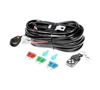 RIGIDON Stroboscopique Câblage à barres lumineuses LED Faisceau de Fil avec Relais et Interrupteur 12V 40A 18AWG pour Voiture SUV ATV 4x4 et Camion Offroad Tout-terrain (Mode B fit pour 1 lampe)