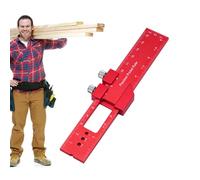 Rigno de marquage de glissement en métal de poche - règle de scribing réglable pour la coupe du bois, Finder de précision | Marquage et mesure des souverains pour charpentier, projets faire -