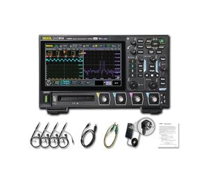 RIGOL DHO914 Oscilloscope Numérique, 125MHz, 4 Canaux, 12-Bit, 1.25GSa/s | Résolution 12 bits, plancher de bruit ultra-faible, écran tactile 7", alimentation Type-C, conception portable