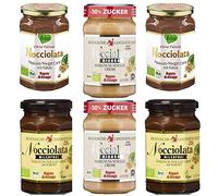 Rigoni di Asiago Mix Box Lot de 6 crèmes de noisettes, sans lait et bianca, 270 g