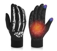 RIGWARL 12 °C - 18 °C - Gants d'hiver améliorés par temps froid - Gants de ski imperméables pour homme et femme avec écran tactile - Gants de conduite pour la course, la randonnée, la marche et la