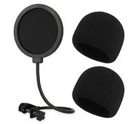 Rigych Filtre anti-pop et pare-brise en mousse pour microphone Razer Seiren V2 Pro, écran Pop professionnel avec housse en mousse pour enregistrement en studio et streaming