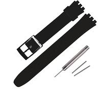 Rihahisy Bracelet de montre en caoutchouc de silicone de 12 mm pour Swatch (violet clair)