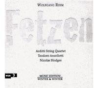 Arditti String Quartet, Anzellotti et Hodges – Rihm : Fetzen – CD – Edel