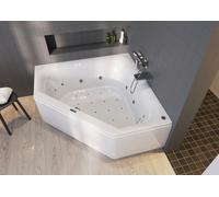 RIHO Austin Baignoire dangle, avec systÃšme Bliss, 2 places, 145x145x48cm, 270 litres, blanche, B0050, ExÃ©cution: Version gauche - B005011005