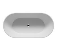 RIHO Bilbao baignoire en pose libre, SOLIDSurface, blanc satiné, B118001105, Exécution: 170x80x55,5cm, volume utile : 275 litres