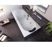 RIHO Carolina Baignoires rectangulaires, avec système Bliss, version gauche, blanc, B056009005, Exécution: 180x80x53cm, volume utile : 210 litres