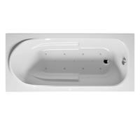 RIHO Columbia Baignoire rectangulaire, avec systÚme dair, version droite, 1 place, blanc, B00, Exécution: 150x75x47,5cm, volume utile : 100 litres - B002002005