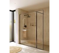 Riho Define - Paroi de douche à l’italienne 200x180 cm (140 + 40) - Finition Gunmetal mat G010008303