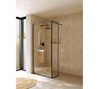 Riho Define - Paroi de douche à l’italienne en L - 200x100 cm - Finition Gunmetal mat G010010303