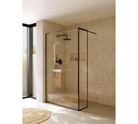 Riho Define - Paroi de douche à l’italienne en L - 200x120 cm - Finition Gunmetal mat G010011303