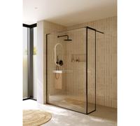 Riho Define - Paroi de douche à l’italienne en L - 200x140 cm - Finition Gunmetal mat G010012303