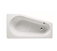 RIHO Delta baignoire standard 150x80cm Pose en angle Droite sans pieds Blanc brillant B067001005