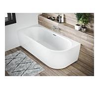Riho Desire Corner baignoire d'angle B087007005 blanc , 184 x 84 cm, droite, avec fonction de remplissage RihoFall