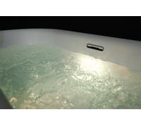 RIHO Desire Corner baignoires d'angle, version gauche, 1840x840x600mm, 230 litres, blanc satiné, B088004105, Exécution: Eclairage Sparkle Mood+LED