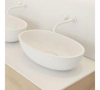 Riho Escala Vasque Solid Surface 55x32x15cm blanc mat W030001105