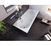 RIHO Future Baignoires rectangulaires, version droite, avec système Air, 1 place, blanc brillant, B075002005, Exécution: 190x90x48cm, volume utile : 210 litres