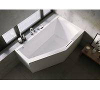 RIHO Geta Baignoires, asymétriques, version droite, variante Plug&Play, 1 place, blanc, B029008005, Exécution: 160x90x52cm, volume utile : 220 litres