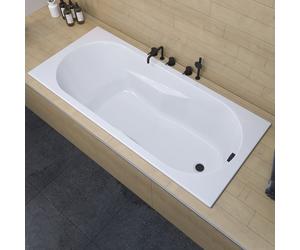RIHO Lazy Baignoire rectangulaire encastrée, B078001005,